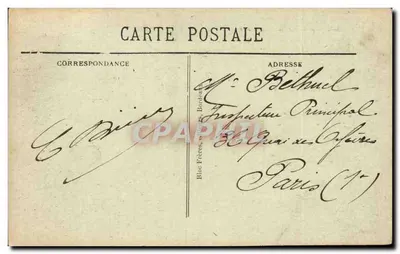 Bordeaux — Pomnik Gambetta — Bloc Frères, nr 166 — Rewers