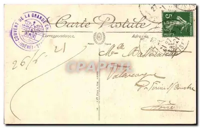 La Grande Chartreuse — Strada del Deserto — Il Pic de l'Éillette — LL n°19 — Verso