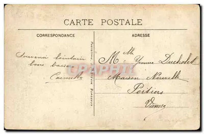 Bordeaux — Katedra Świętego Krzyża — Wydawca: Magazyny Louvre, nr 24 — Rewers