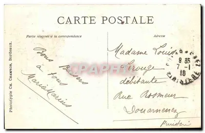 Bordeaux — Porte Bourgogne — C.B. — Rewers