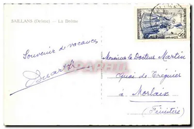 Saillans (Drôme) — La Drôme — Cim — Verso