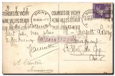 Vichy — Rue Georges-Clemenceau — nr 182 — Rewers