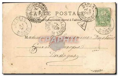 Bordeaux — La Cathédrale Saint-André — W.F. Dépôts — Verso