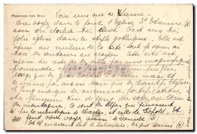 Panorama Wiednia — widok z lotu ptaka — wydawca nieznany, nr 23901 — Rewers
