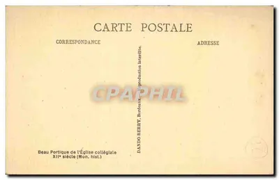 Saint-Émilion — portyk kościoła klasztornego — Dando, Bordeaux — Rewers