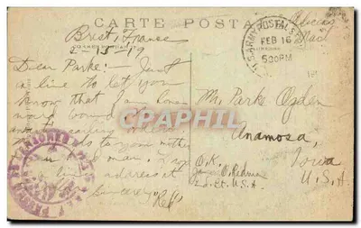 Paryż — Hotel de Ville — wydawca A.P. nr 120 — Rewers