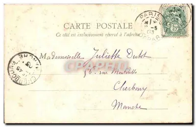 Paryż — Hôtel de Ville — B. E. Paris, n°47 — Rewers