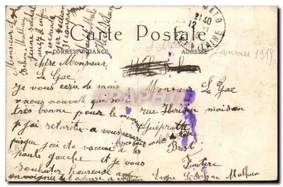 Paryż — Quai de l'Hôtel-de-Ville — M. J. — n° 529 — Rewers