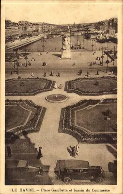 Le Havre — Praça Gambetta e bascula do Comércio