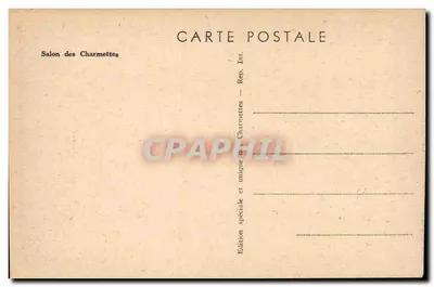 Salon van Charmettes — Speciale en unieke editie — Rep. Int. Charmettes — Achterkant