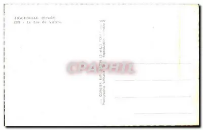 Aiguebelle (Savoie) — O Lago do Viviers — Combier Imp. Malon — Verso