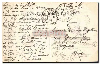 Arras — Saída norte — 1914-15 — Ruínas após a guerra — Verso