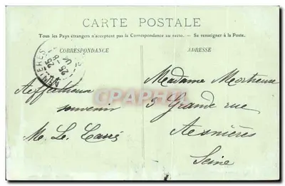 Boulogne-sur-Mer — O Casino e as Píeres — LL. — N° 140 — Verso