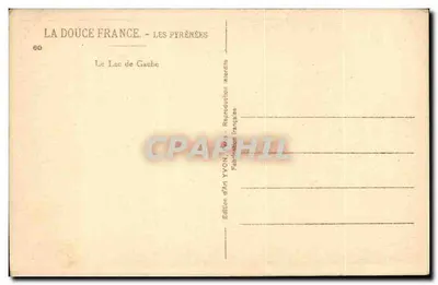 Het meer van Gaube — De Pyreneeën — Edities van Kunst YVON — Achterkant