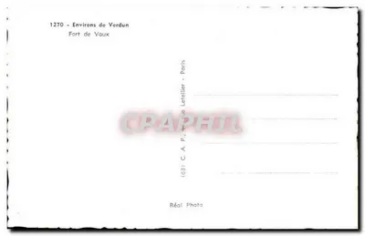 Fort Vaux — okolice Verdunu — C.A.P. Letellier, Paryż — Rewers