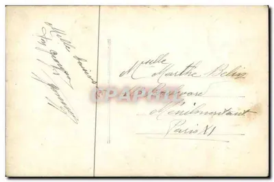 Para w strojach epokowych — dekor z lian — datowane 11-3-20 — podpis 'Georges' — wydawca nieznany — Rewers