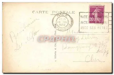 Monte Carlo — As Terrasses — Gilletta et Cie, n°832 — Verso
