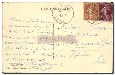 Annecy — Les Arcades et la Rue Notre-Dame — Wydawca Brau & Cie, nr 11832 — Rewers