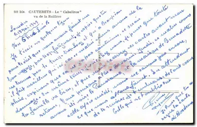 Cauterets - O "Cabaliros" visto da Raillère — Yan — Verso