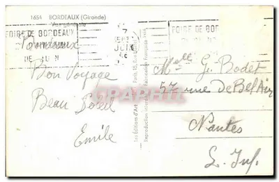 Bordeaux — Widok ogólny — Wydawnictwo Sztuki — Rewers