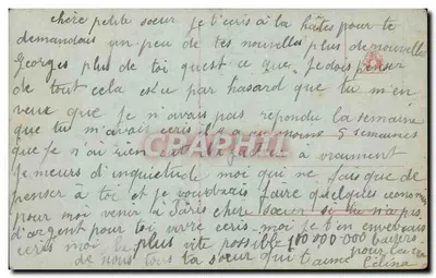 Pequena mouriadine — carta postal colorida — Pinoleuage, n° 4314/6 — Verso