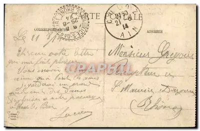 Zamek La Roche-du-Roi i Mont Revard — Aix-les-Bains — Wydawca L. FERRAND — Rewers
