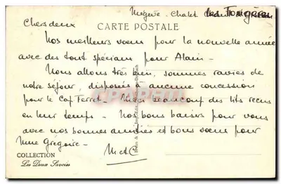 La Clusaz — O Col dos Aravis e a Étale — editor Braun & Imp. Edil. - Dép. 12777 — Verso