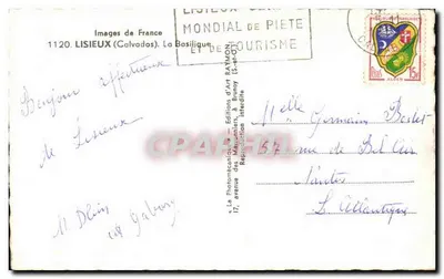Bazylika Świętego Serca — Lisieux (Calvados) — Wydawnictwo Art RAYMON — Rewers