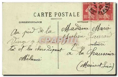 Lourdes — La Grotte — Pellegrini in preghiera — Carrache, editore, Parigi — Verso