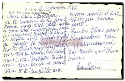 Widok na ogrody Albert — Nice — Wydawnictwo Autentyczne — Rewers
