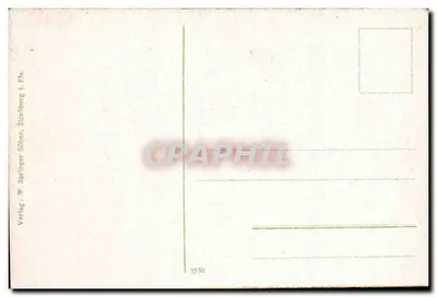 Schlettstadt — Widok na klasztor i kościoł św. Fides — Wydawnictwo W. Springer & Söhne, Straßburg — Rewers