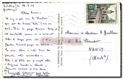 Typ Baszkirski — obraz Elizaby Ducot — L. Chataigneau, Bordeaux — Rewers