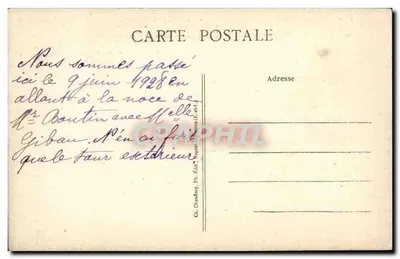 O Castelo de St-Jean e a Terrasse Oeste — Nogent-le-Rotrou (E.-et-L.) — Ch. Chaudfray, Editor — Verso