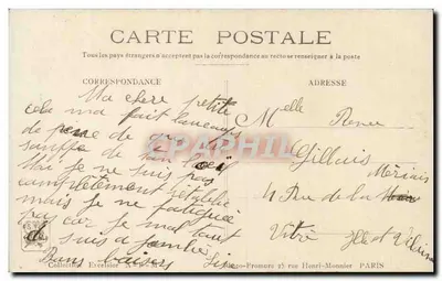 Bourgognejski winiarz — Rzeźba wystawiana na Salonie Sztuki Francuskiej 1910 — Wydawca: Concel-Nol — Rewers