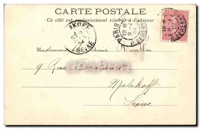 Paryż — Muzeum Guimet — Pomnik Lafayette — L. J. & C°, wyd., Angoulême-Paryż — Rewers