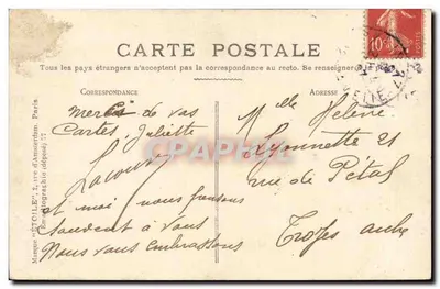 Paris - Avenue Nicolas II und Pont Alexandre III — Verlag 'Éticle' Nr. 86 — Rückseite
