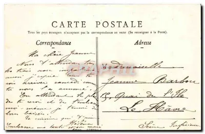 Rouen — Jardim do Hôtel-de-Ville — N.G. 37 — Verso