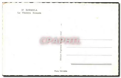 Djémila — Teatr Rzymski — Wydawnictwo Papetorïa (Djémila - Sétif) — Rewers