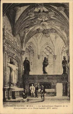 Saint-Florent-le-Vieil (Maine-et-Loire) — La merveilleuse chapelle de la Bourgeonnère et le Christ habillé (XVIe siècle)