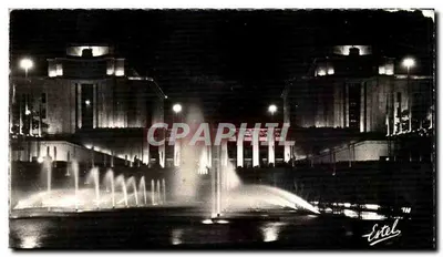 Palácio de Chaillot — Noite — Edições de Luxe Estel, n°252