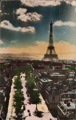 Paris - A Torre Eiffel — vista aérea — Giani, n°1590