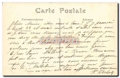 BON-SECOURS (Seine-Inférieure) — Katedra Najświętszej Panny Maryi — ND. Fot. — Rewers