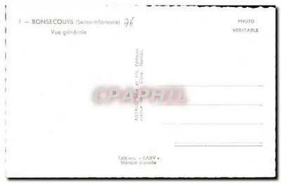 Bonsecours (Seine-Inférieure) — Vista geral — Edições Gaby — Verso