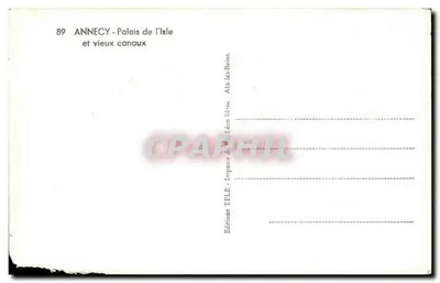 Annecy - Pałac na Wyspie i stare kanały — Wydawnictwo TELE, Léon Blync — Rewers