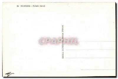 Nevers - Pałac Ducza — Wydawca DUPERRAT (Nevers) — nr 39 — Rewers