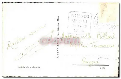 Onda rompendo na ponta — A. Terrier, n° 3407 — Verso