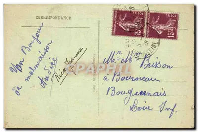 Zamek w MALMAISON, z boku przyjścia — nr 44 — Wydawca: Phototypie Paryż — Rewers