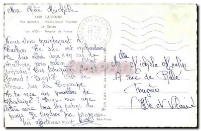 Luchon — Ogólny widok — Zakład kurortowy — Réal-Photo — Rewers