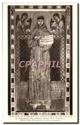 Basílica patriarcal de S. Maria degli Angeli (Umbria) — Santo Francisco (dito mestre de S. Francisco) — Museu da Porziuncola (antigo convento) — editor Foligraphure, R.N. Marconi & C. Gênova