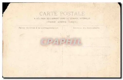 Grupo de pessoas — cena de rua — cartão postal francês — Verso